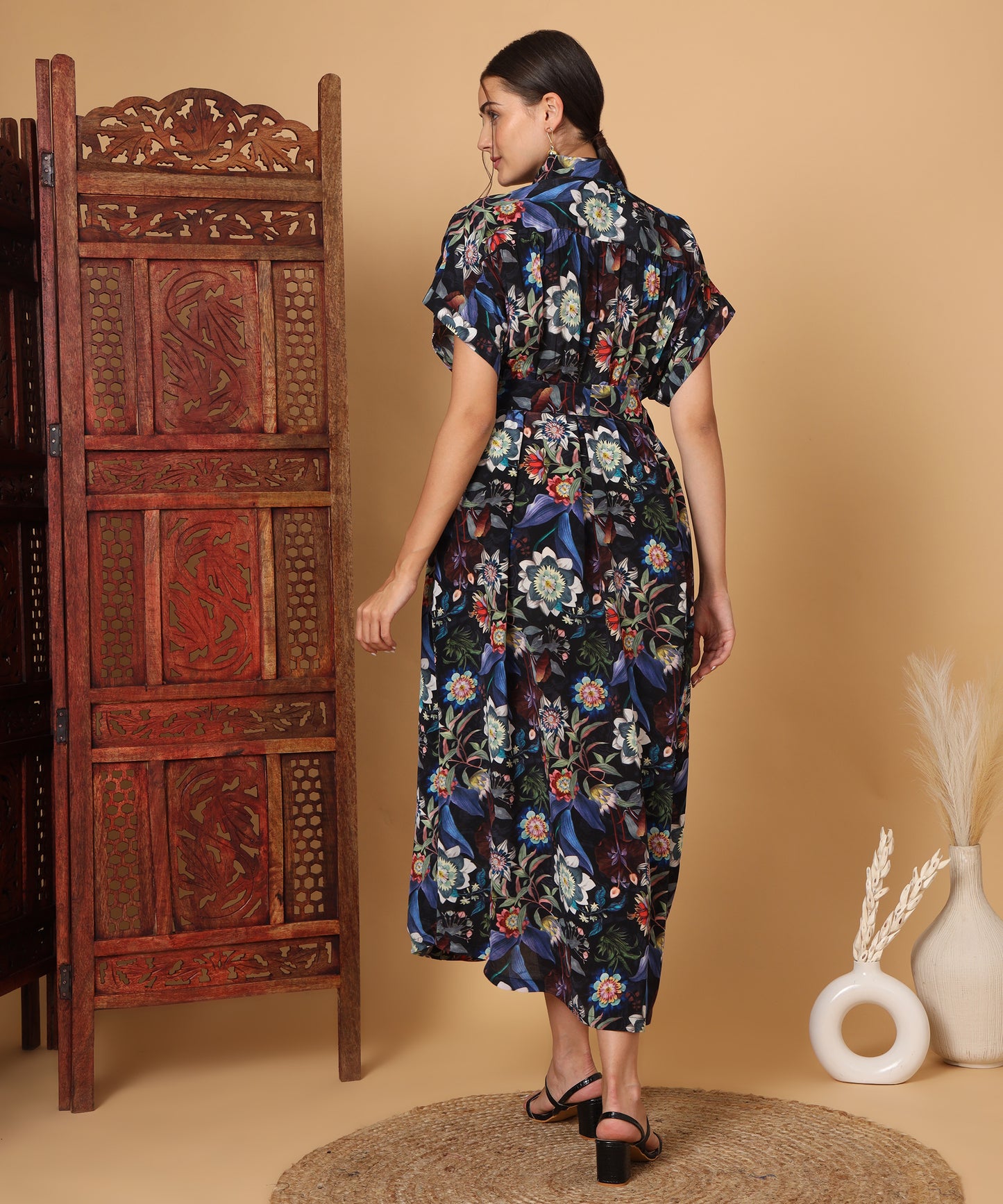 Midnight Floral Kaftan