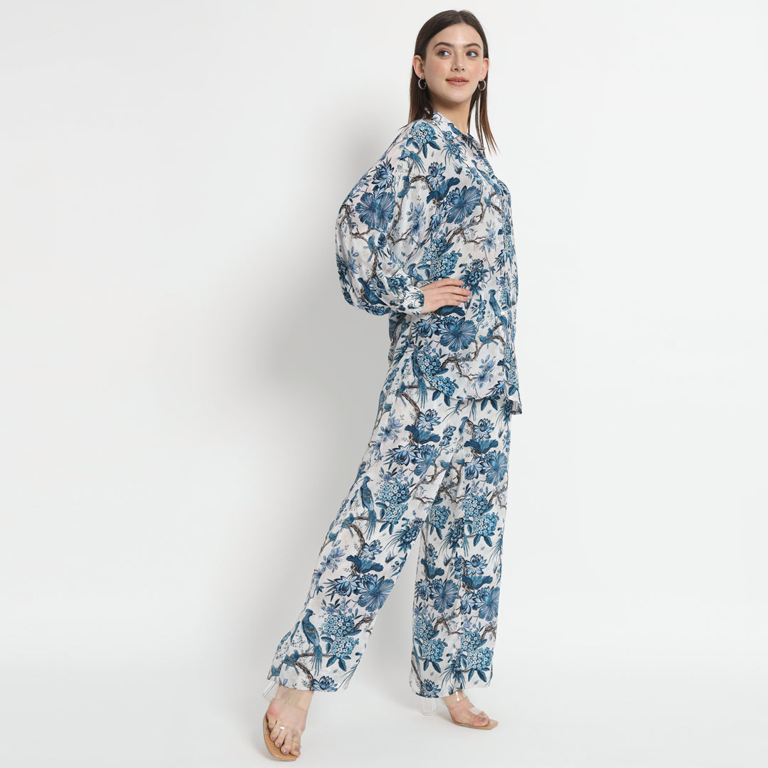 Cairo blue bird co-ord set