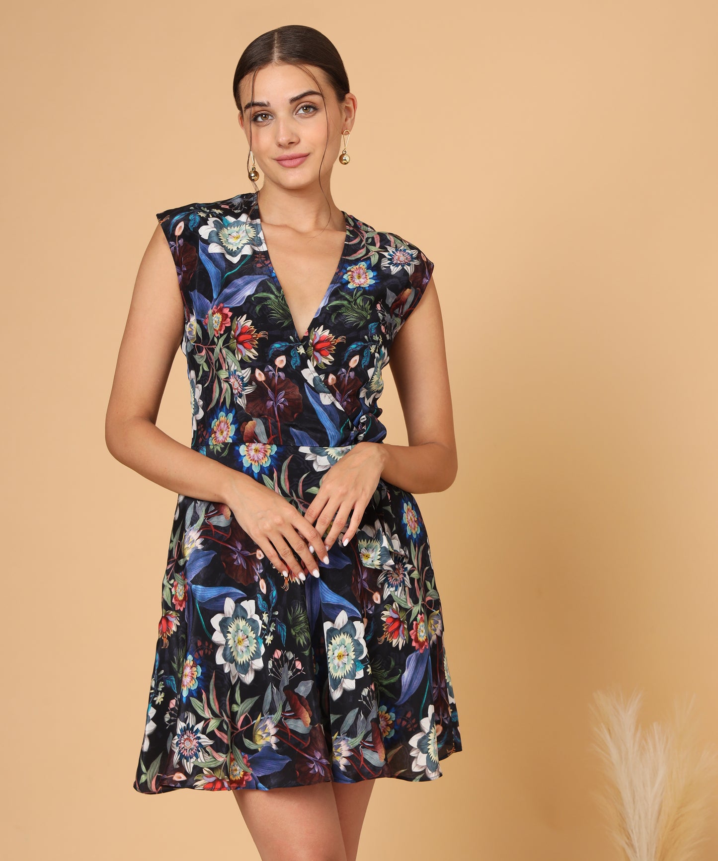 Midnight Floral Dress