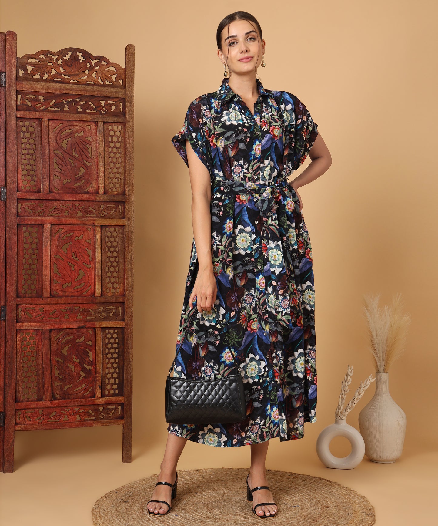 Midnight Floral Kaftan